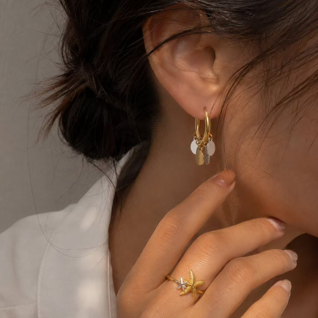TRENDY LINK CHAIN DROP EARRINGS