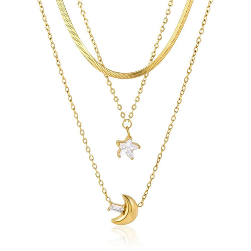 TRENDY STAR LAYERED NECKLACES