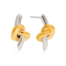 Load image into Gallery viewer, TRENDY KNOT HOOP EARRINGS