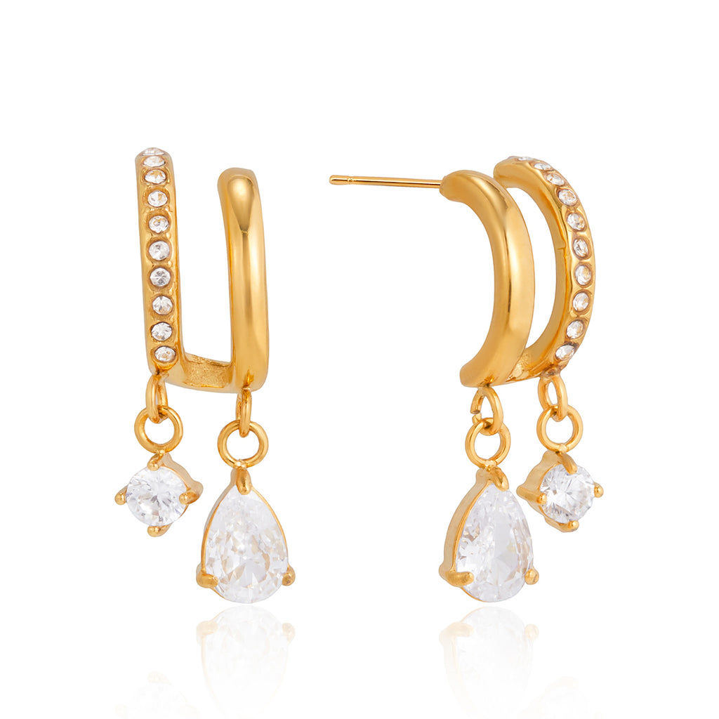 TRENDY ANIMAL DROP EARRINGS