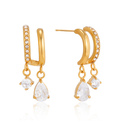 TRENDY ANIMAL DROP EARRINGS