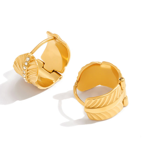 TRENDY HOOP HOOP EARRINGS