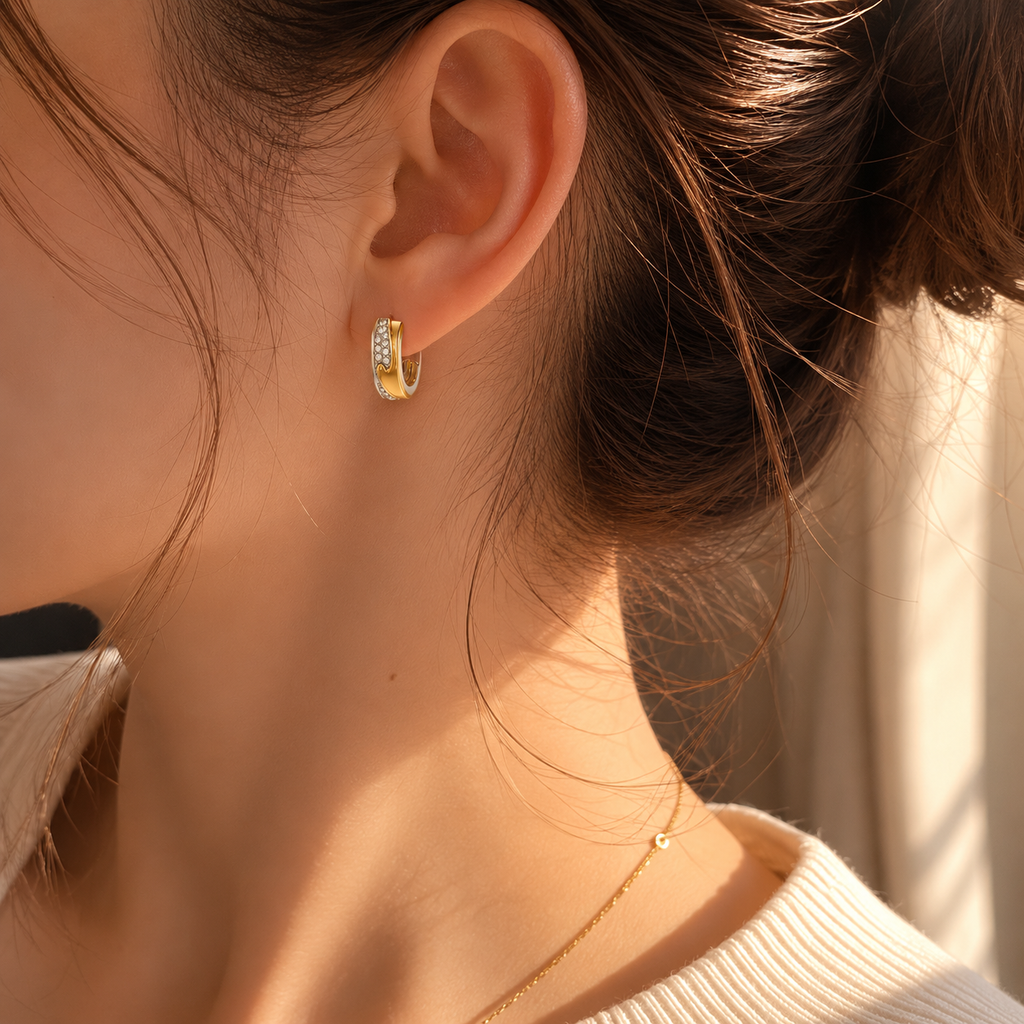 TRENDY CC HOOP EARRINGS
