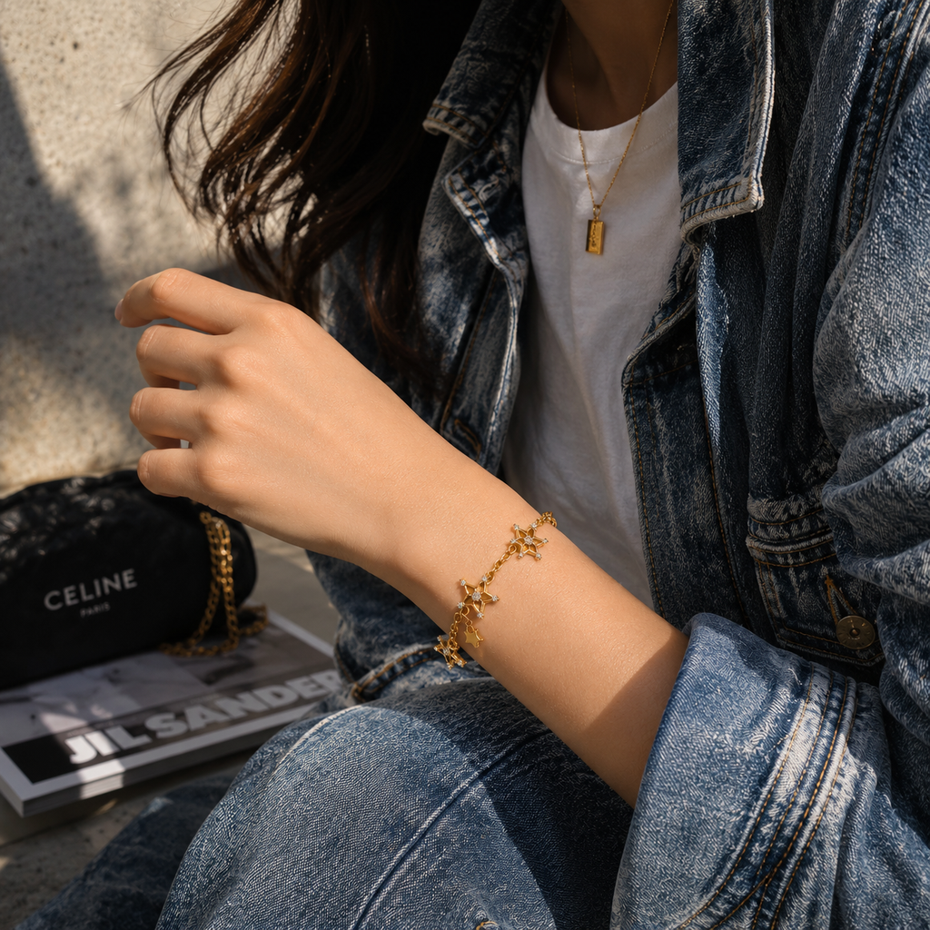 TRENDY GEOMETRIC CHAIN & LINK BRACELETS