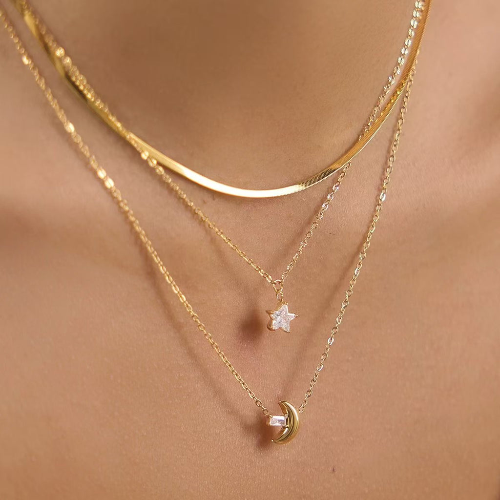 TRENDY STAR LAYERED NECKLACES