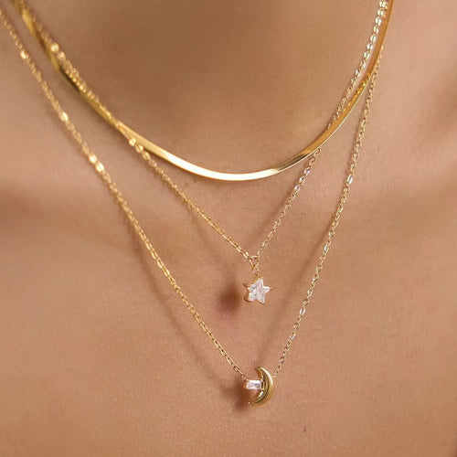 TRENDY STAR LAYERED NECKLACES