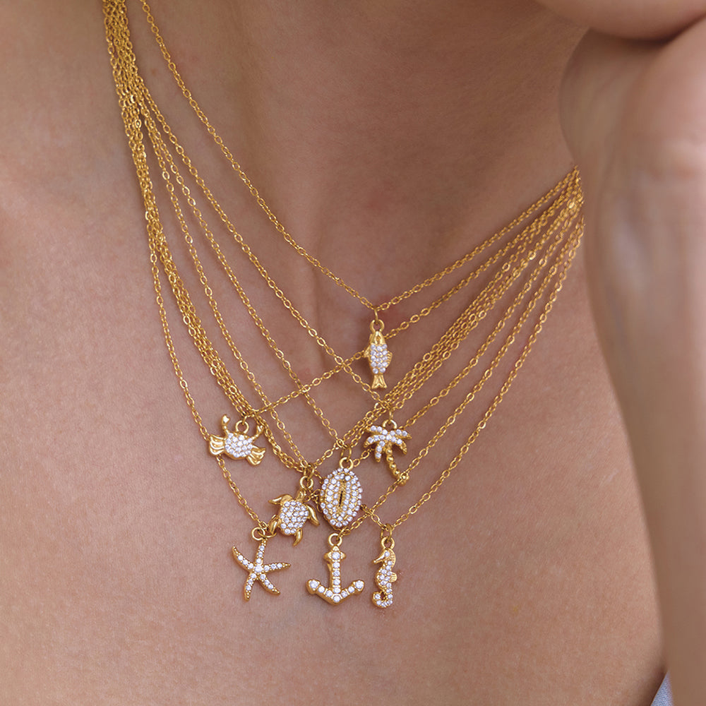 TRENDY SEA JEWELRY CHARM NECKLACES