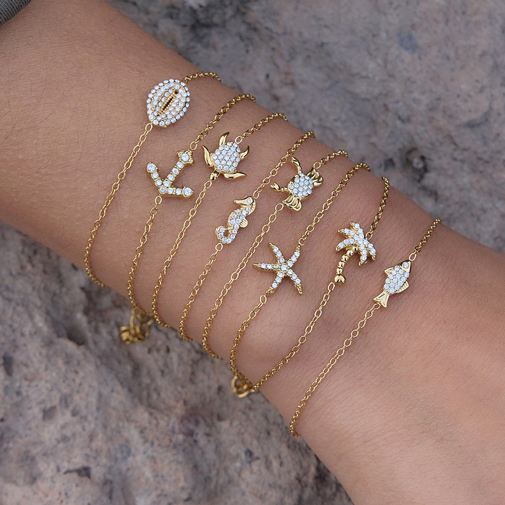 TRENDY ANIMAL CHAIN & LINK BRACELETS