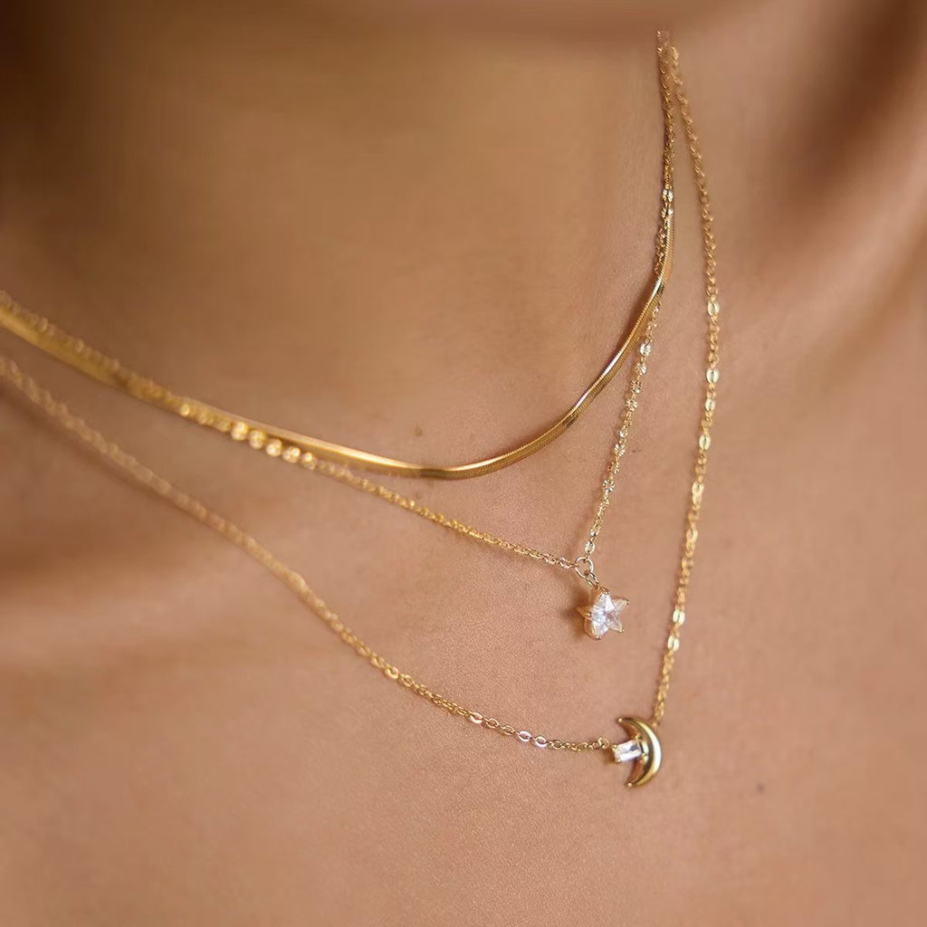 TRENDY STAR LAYERED NECKLACES