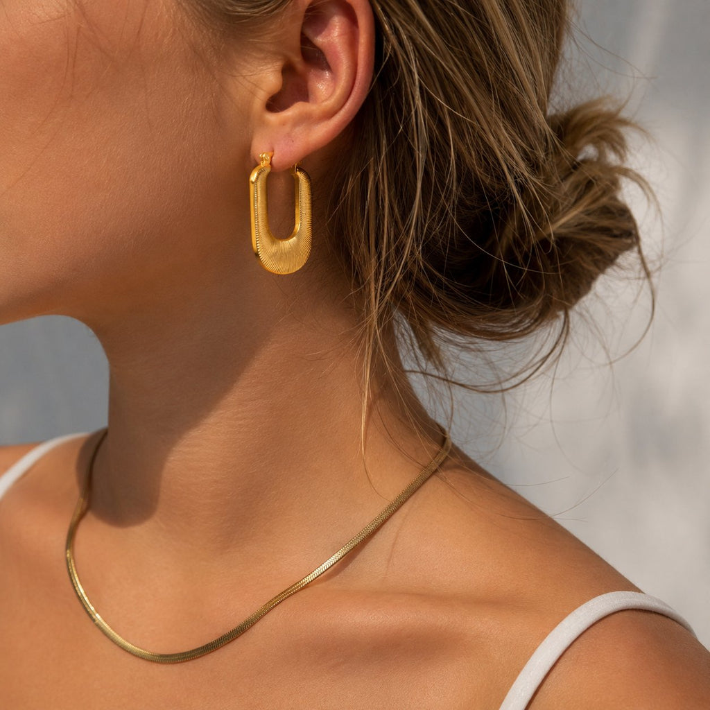 TRENDY GEOMETRIC DROP EARRINGS