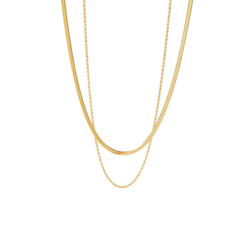 TRENDY GEOMETRIC SNAKE CHAIN/ROPE